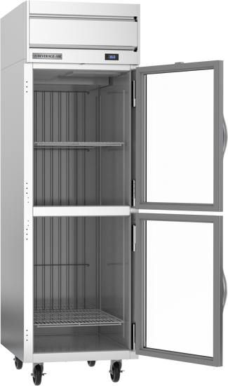 HRP1HC-1HG | Horizon Top Mount Half Glass Door Reach-In Refrigerator