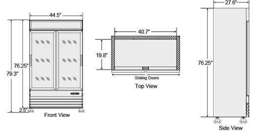 BGM-35-SD | Bison Reach-in Refrigerator