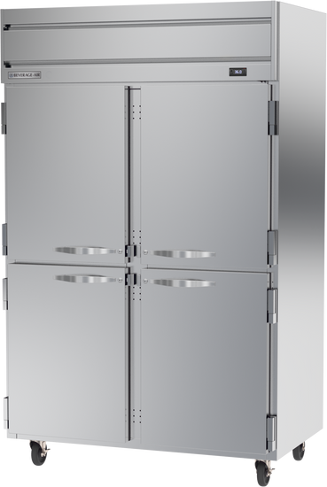 HRPS2HC-1HS | Horizon Top Mount Half Solid Double Door Reach-In Refrigerator