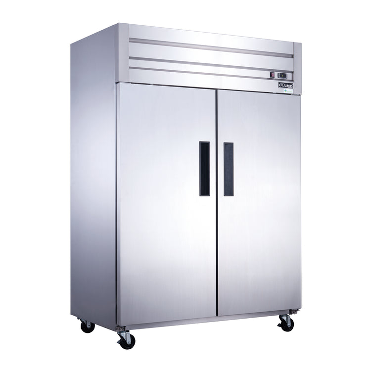 Dukers D55AF Commercial 2-Door Freezer in Stainless Steel