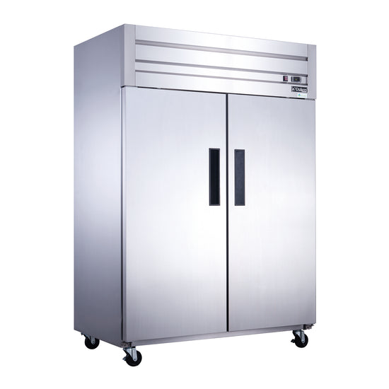 Dukers D55AR Commercial 2-Door Refrigerator in Stainless Steel