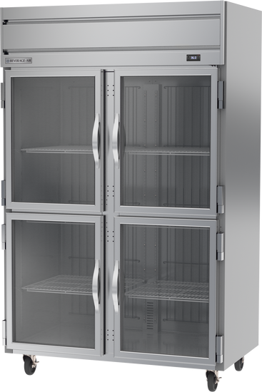 HR2HC-1HG | Horizon Top Mount Half Glass Double Door Reach-In Refrigerator