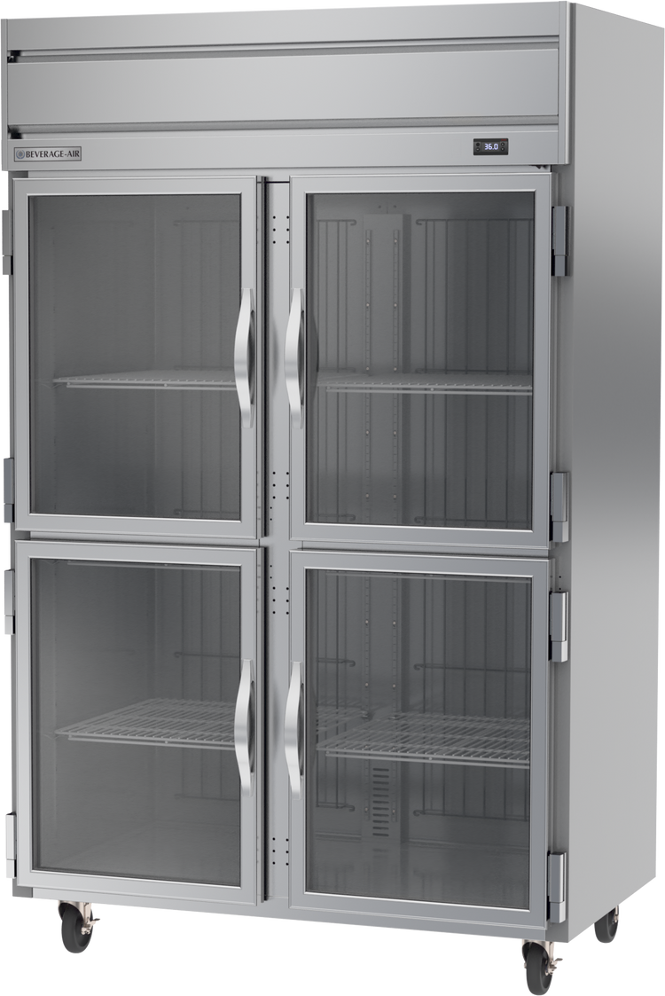 HR2HC-1HG | Horizon Top Mount Half Glass Double Door Reach-In Refrigerator