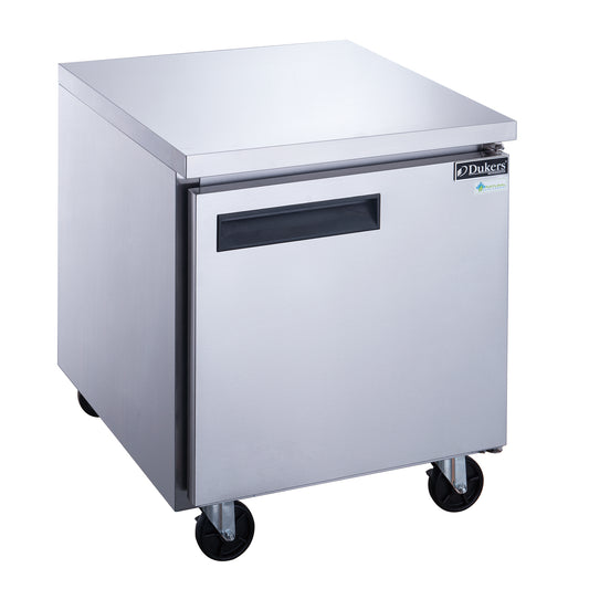 Dukers DUC29F Commercial Single Door Undercounter Freezer in Stainless Steel