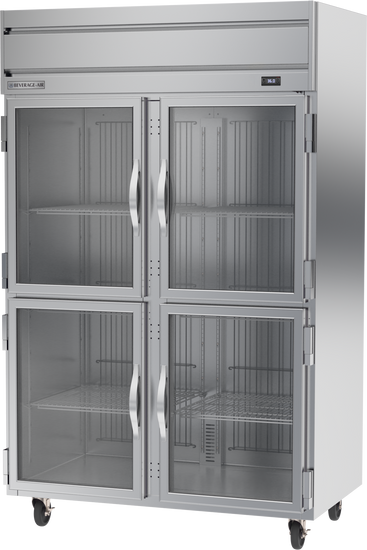 HRPS2HC-1HG | Horizon Top Mount Half Glass Double Door Reach-In Refrigerator