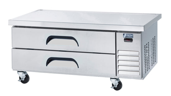 2 Drawers Chef Base 60", Flat Top