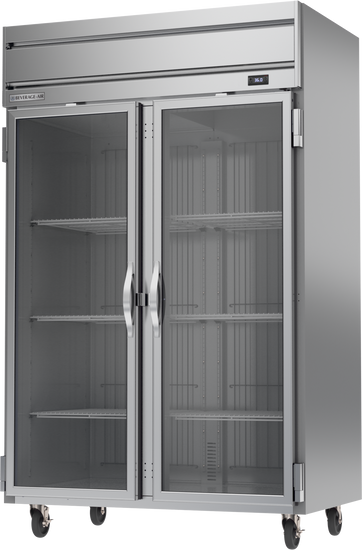 HR2HC-1G | Horizon Top Mount Glass Double Door Reach-In Refrigerator