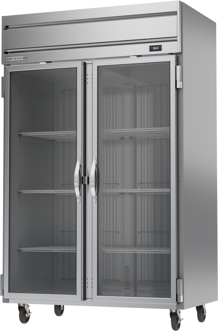 HR2HC-1G | Horizon Top Mount Glass Double Door Reach-In Refrigerator