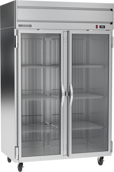 HRPS2HC-1G | Horizon Top Mount Glass Double Door Reach-In Refrigerator