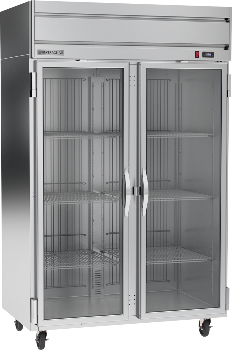 HRPS2HC-1G | Horizon Top Mount Glass Double Door Reach-In Refrigerator