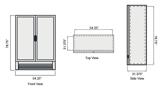 AGM-43 |  Double Door Glass Merchandiser Cooler