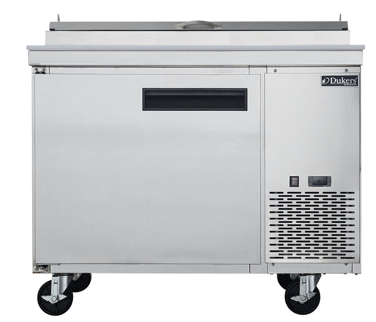 Dukers - DPP44-6-S1 Commercial Single Door Pizza Prep Table Refrigerator