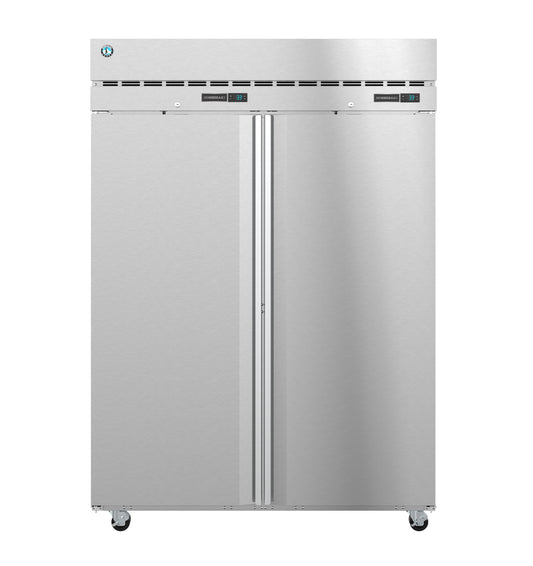 DT2A-FS, Dual Temp Upright Refrigerator and Freezer, Two Section with Lockable Full Stainless Doors