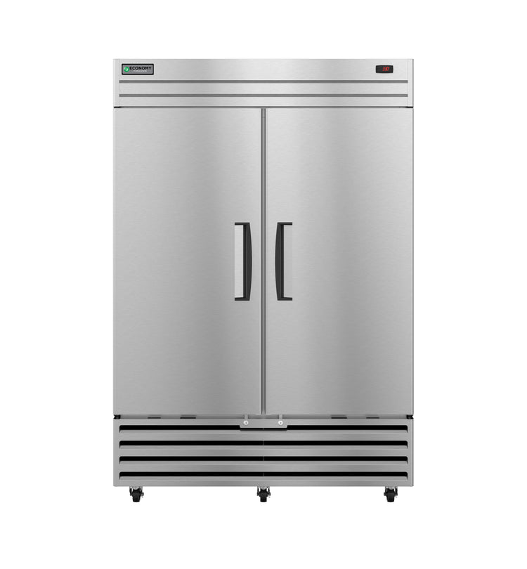 EF2A-FS, Upright  Freezer, Two Section with Lockable Full Stainless Doors