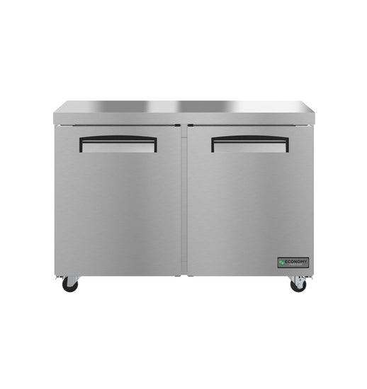 EUF48A, Undercounter  Freezer, Two Section with Stainless Doors