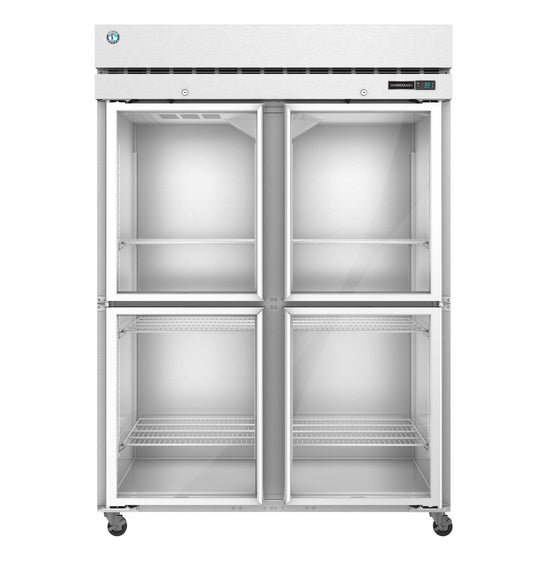 F2A-HG, Upright  Freezer, Two Section with Lockable Half Glass Doors