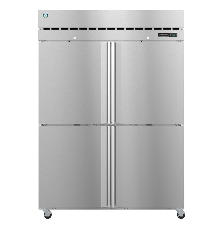 F2A-HS, Upright  Freezer, Two Section with Lockable Half Stainless Doors