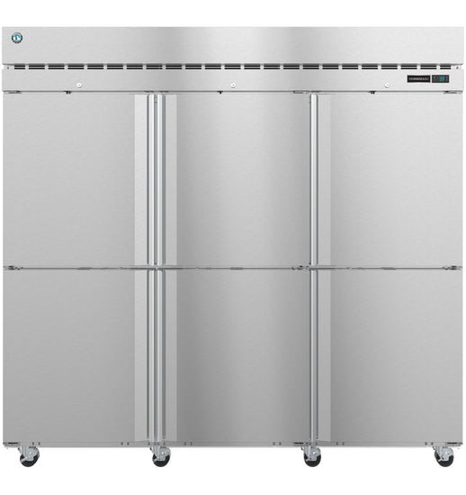 F3A-HS, Upright  Freezer, Three Section with Lockable Half Stainless Doors