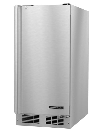 HR15A, Undercounter Compact Refrigerator, Single Section with Lockable Stainless Door