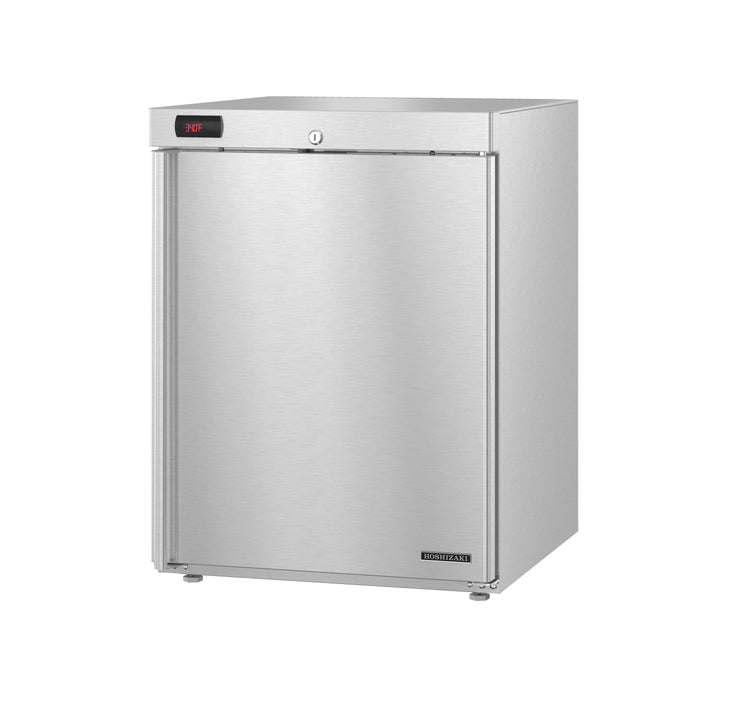 HR24C, Undercounter Compact Refrigerator, Single Section with Lockable Stainless Door