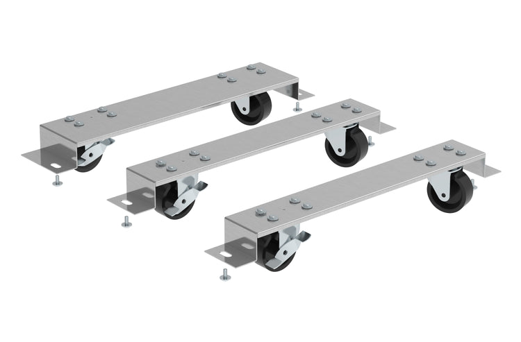 HS-5662, Caster & Rail Kit for Three Section 80" to 95" Wide Back Bar Refrigerators