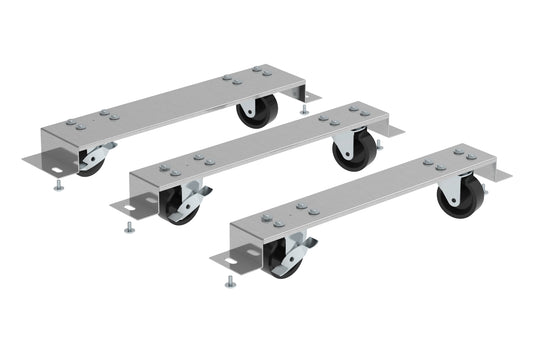 HS-5409, Caster & Rail Kit for Three Section 80" to 95" Wide Back Bar Refrigerators