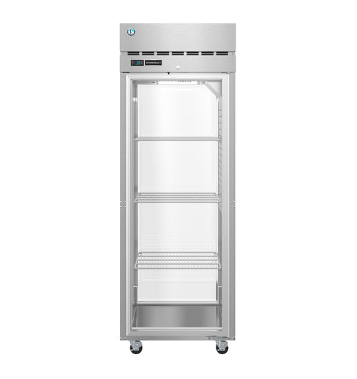 PT1A-FG-FG, Pass Thru Upright Refrigerator, Single Section with Lockable Full Glass Door