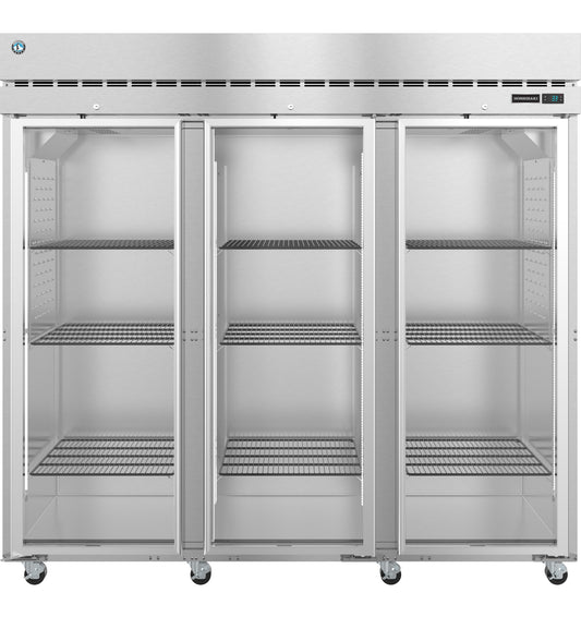 R3A-FG, Upright  Refrigerator, Three Section with Lockable Full Glass Doors