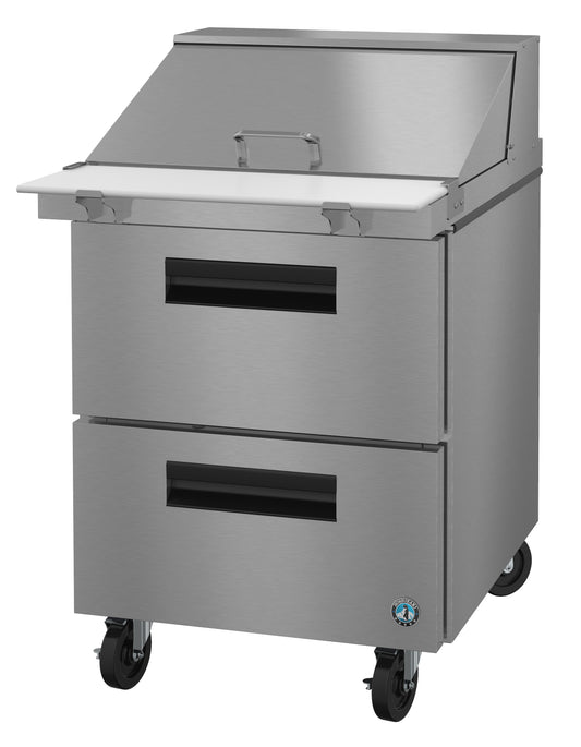 SR27A-12MD2, Mega Top Prep Table Refrigerator, Single Section with Stainless Drawers