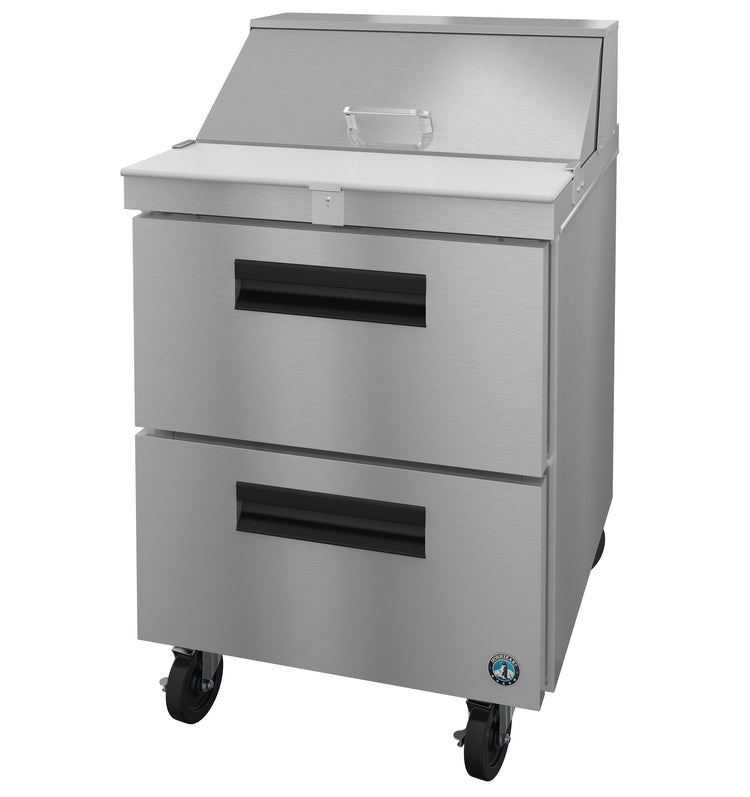 SR27B-8D2, Sandwich Prep Table Refrigerator, Single Section with Stainless Drawers