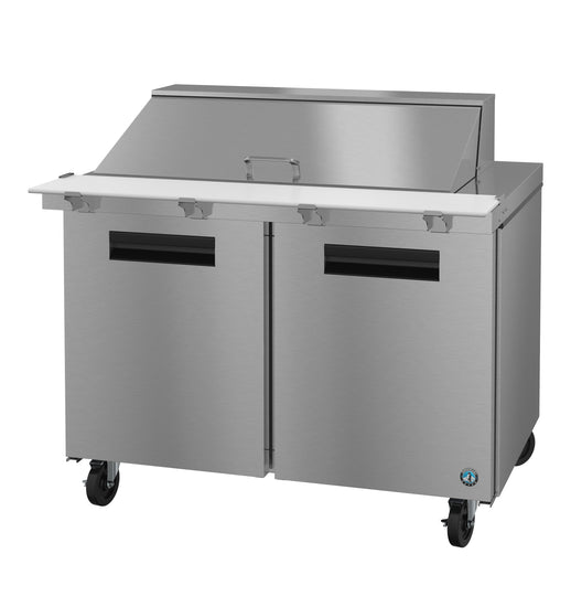 SR48B-18M, Mega Top Prep Table Refrigerator, Two Section with Stainless Doors