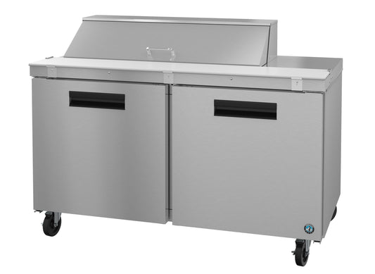 SR60A-12, Sandwich Prep Table Refrigerator, Two Section with Stainless Doors