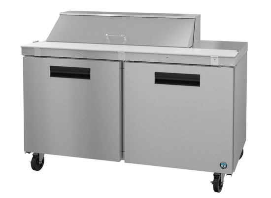 SR60A-12, Sandwich Prep Table Refrigerator, Two Section with Stainless Doors