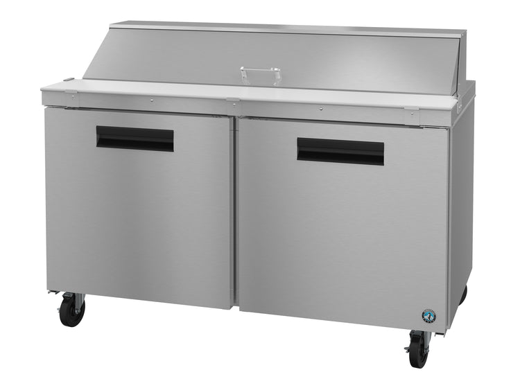 SR60A-16, Sandwich Prep Table Refrigerator, Two Section with Stainless Doors