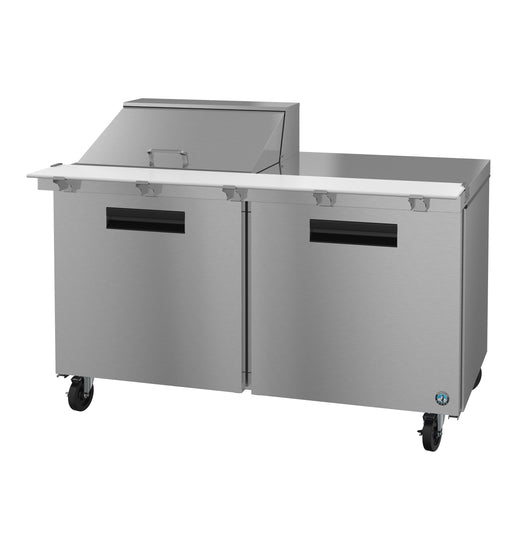 SR60B-12M, Mega Top Prep Table Refrigerator, Two Section with Stainless Doors