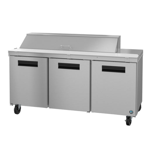 SR72B-16, Sandwich Prep Table Refrigerator, Three Section with Stainless Doors