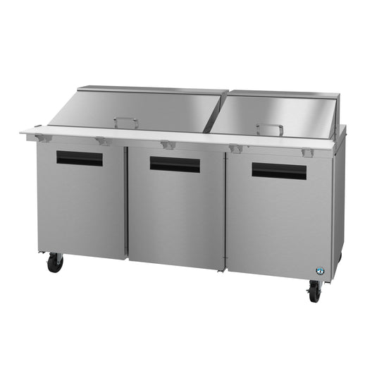 SR72B-30M, Mega Top Prep Table Refrigerator, Three Section with Stainless Doors