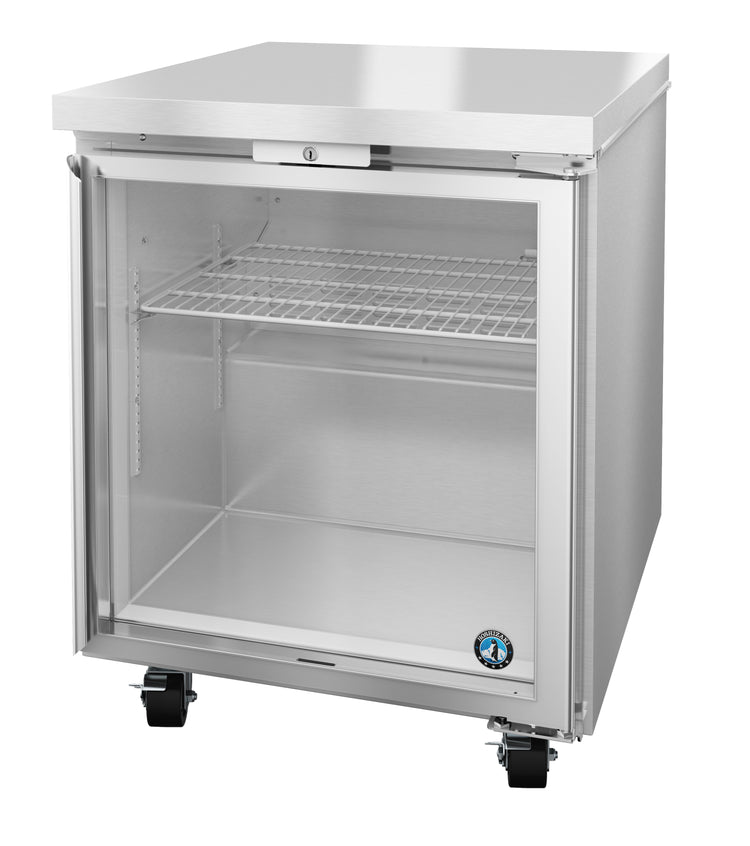 UF27A-GLP01, Undercounter Freezer, Single Section with Low Profile Full Glass Door