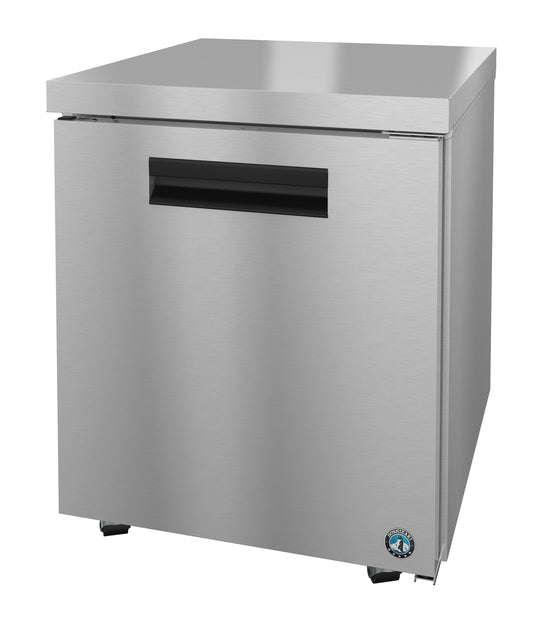 UF27A-LP, Undercounter Freezer, Single Section with Low Profile Stainless Door