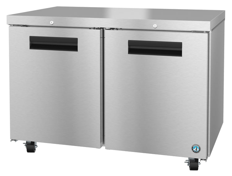 UF48A-01, Undercounter Freezer, Two Section with Lockable Stainless Doors