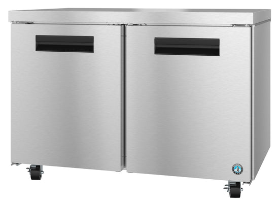 UF48A, Undercounter Freezer, Two Section with Stainless Doors