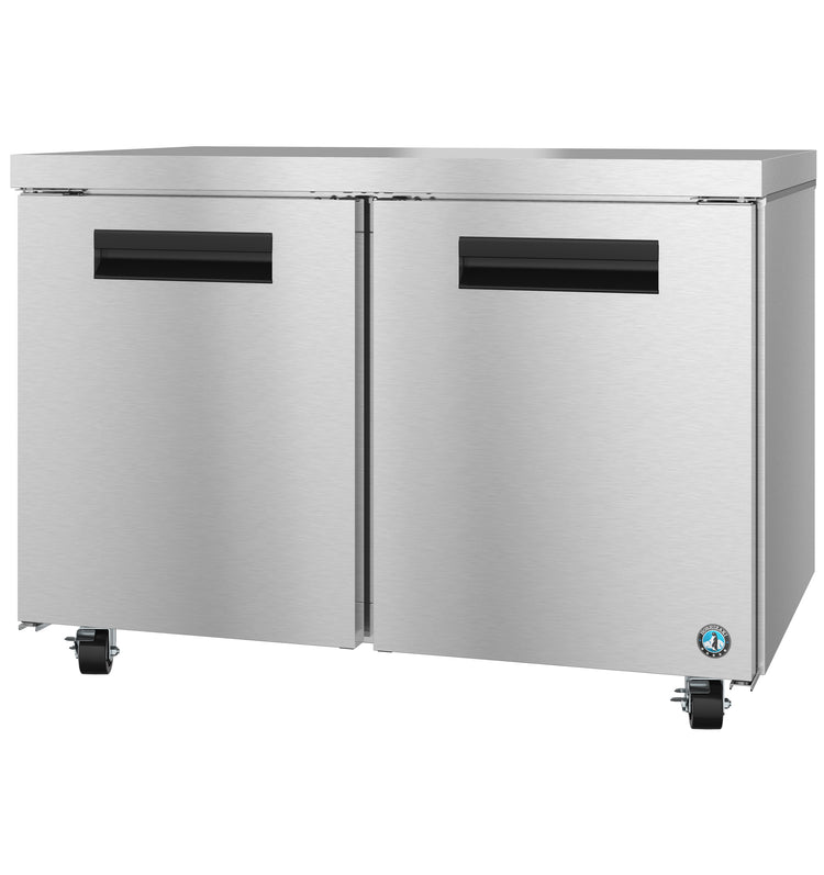 UF48B, Undercounter Freezer, Two Section with Stainless Doors