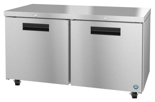 UF60A-01, Undercounter Freezer, Two Section with Lockable Stainless Doors