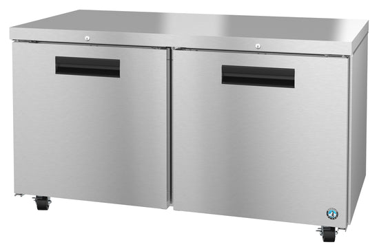 UF60A-01, Undercounter Freezer, Two Section with Lockable Stainless Doors