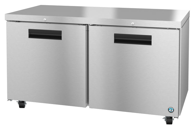 UR60A-01, Undercounter Refrigerator, Two Section with Lockable Stainless Doors