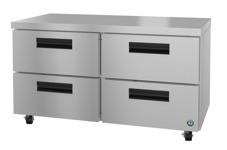 UR60A-D4, Undercounter Refrigerator, Two Section with Stainless Drawers