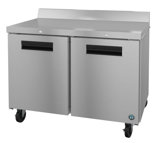 WF48A-01, Worktop Freezer, Two Section with Lockable Stainless Doors