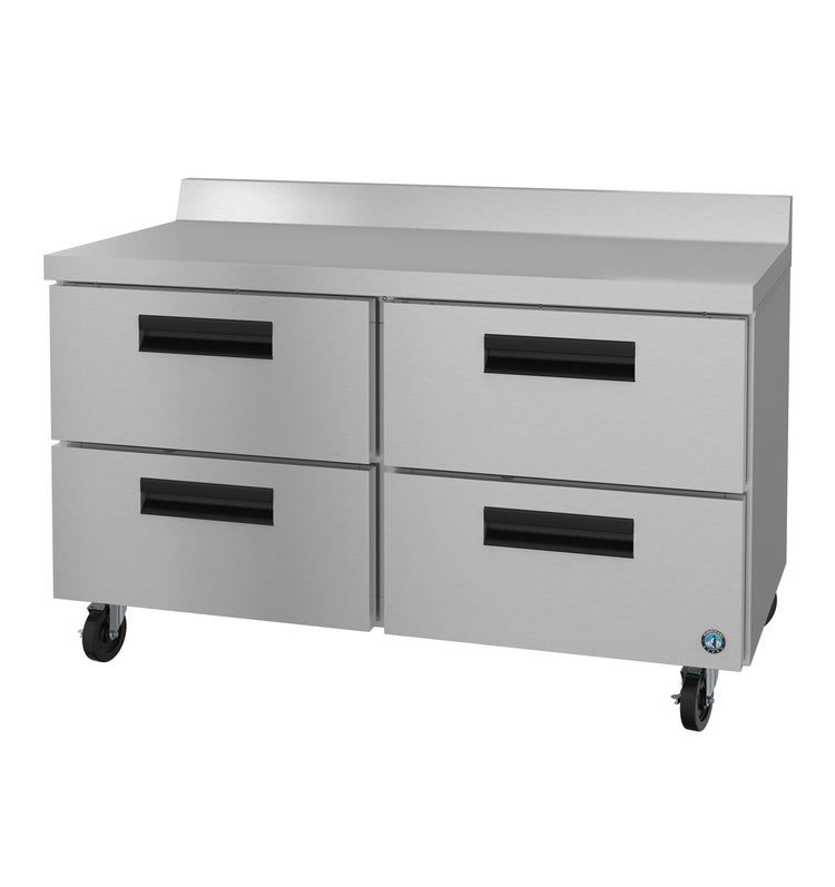 WF48B-D4, Worktop Freezer, Two Section with Stainless Drawers