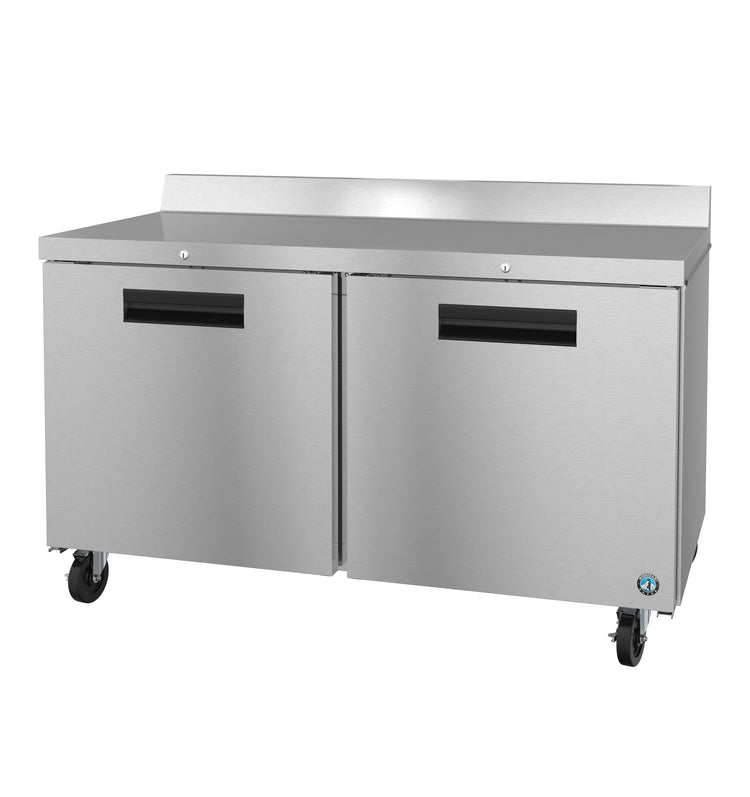 WF60B-01, Worktop Freezer, Two Section with Lockable Stainless Doors